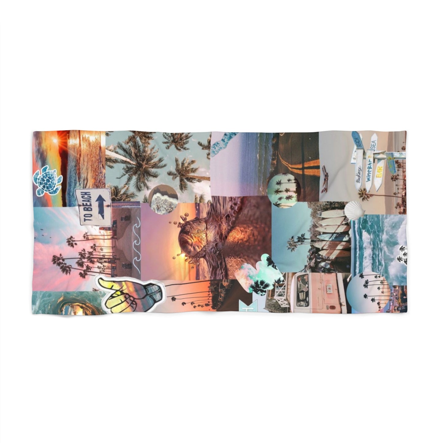 SurferGirl Beach Theme Beach Towel-Perfect for Sunny Days Beachside