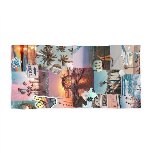 SurferGirl Beach Theme Beach Towel-Perfect for Sunny Days Beachside