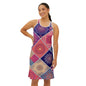 Colorful Geometric Boho Patchwork Women’s Racerback Sundress