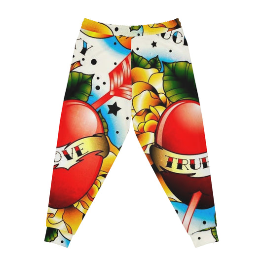 Colorful Tattoo-Inspired Athletic Joggers for Fun Fitness Vibes | Love & Truth Design, Sporty Loungewear, Gift for Athletes, Unique [...]