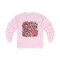 Breast Cancer Awareness Long Sleeve Tee — "In October We Wear Pink" Floral Ribbon