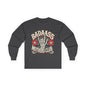 Long Sleeve Tee — Badass Mothers Club Skeleton Floral Graphic