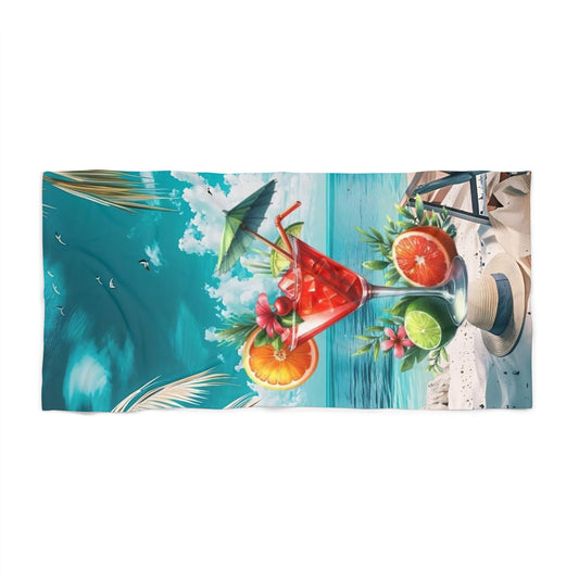 Tropical Paradise Beach Towel - Perfect for Summer Days and Relaxing by the Pool