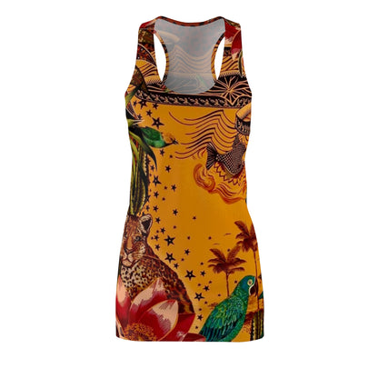 Tropical Animal Print Racerback Dress
