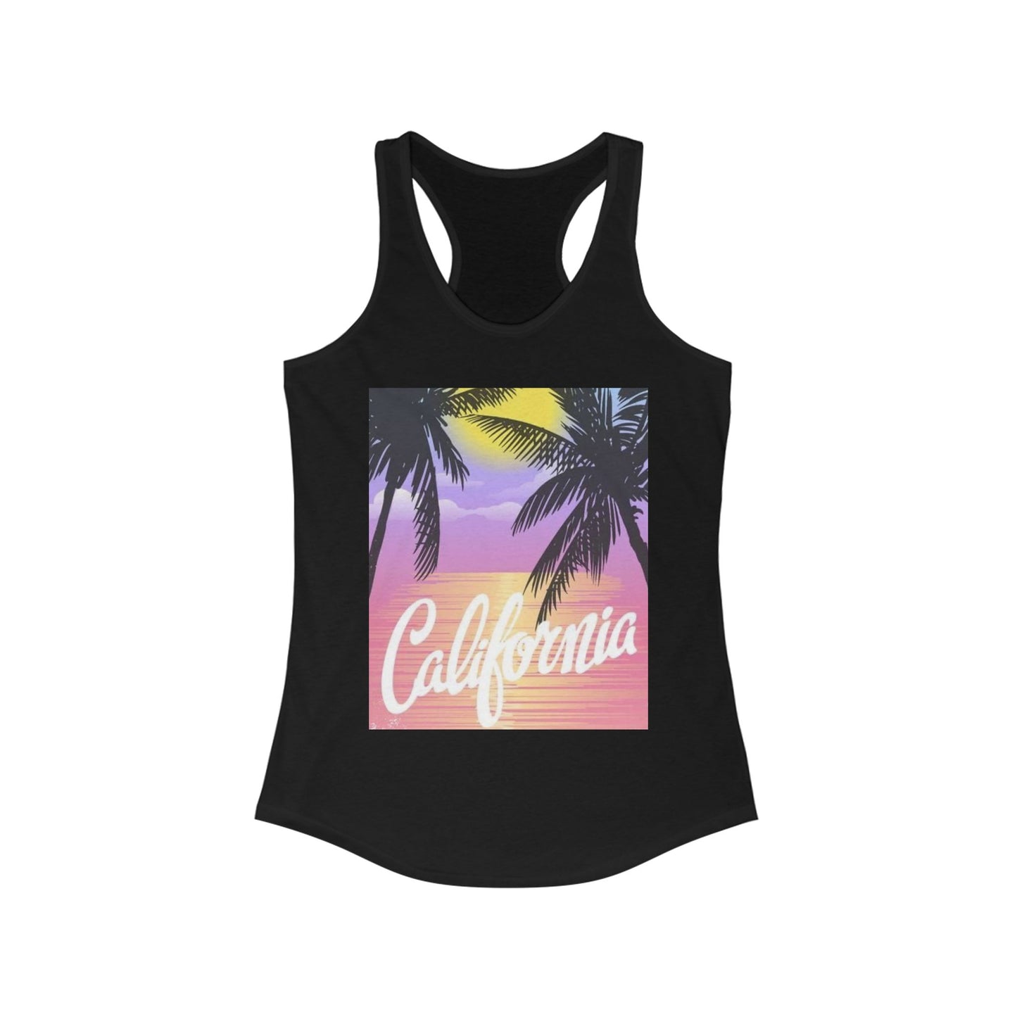 California Sunset Women’s s Racerback Tank - Tropical Vibes Tee