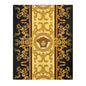Baroque Medusa Area Rug — Ornate Gold & Black Decorative Floor Runner