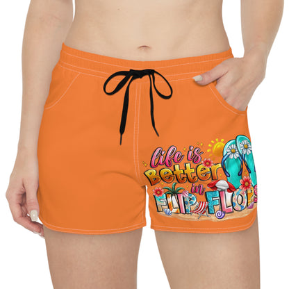 'Life is Better in Flip Flops' Casual Shorts
