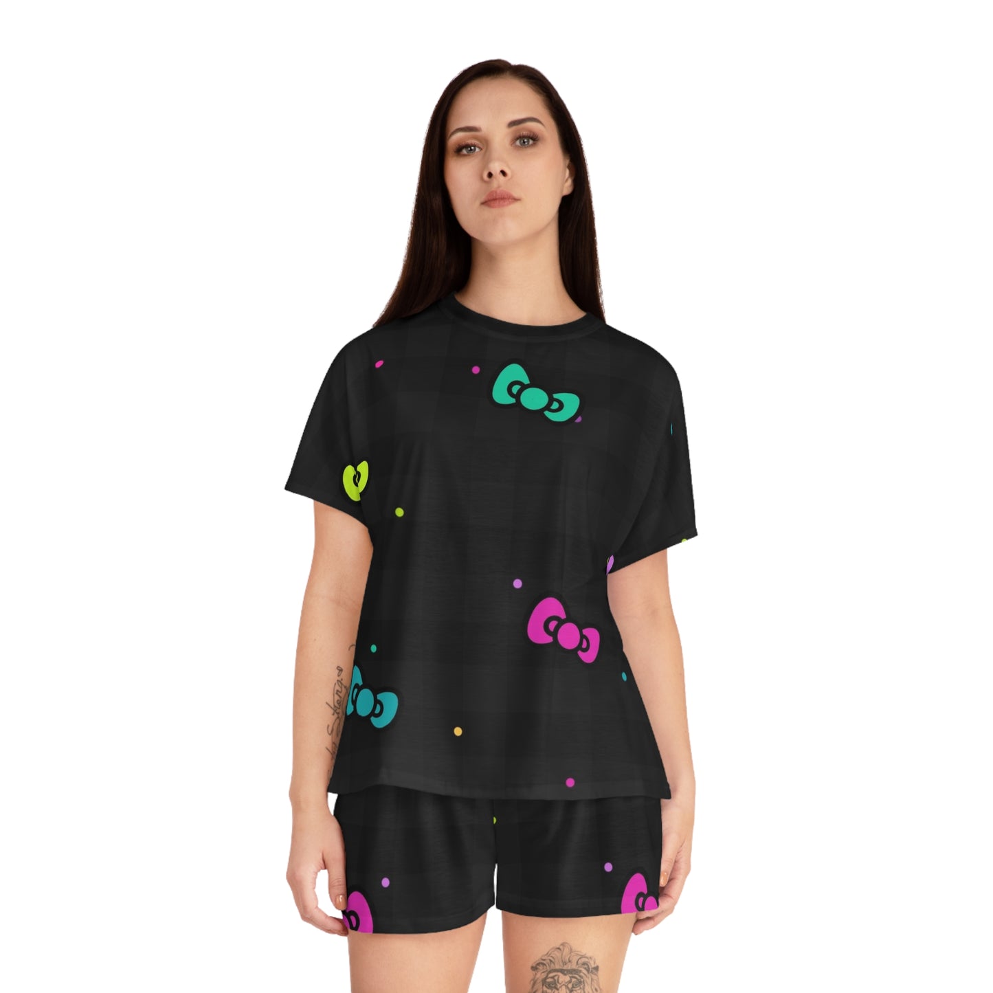 Cute Hello Kitty Women's Short Pajama Set - Cozy Sleepwear for Fun Nights