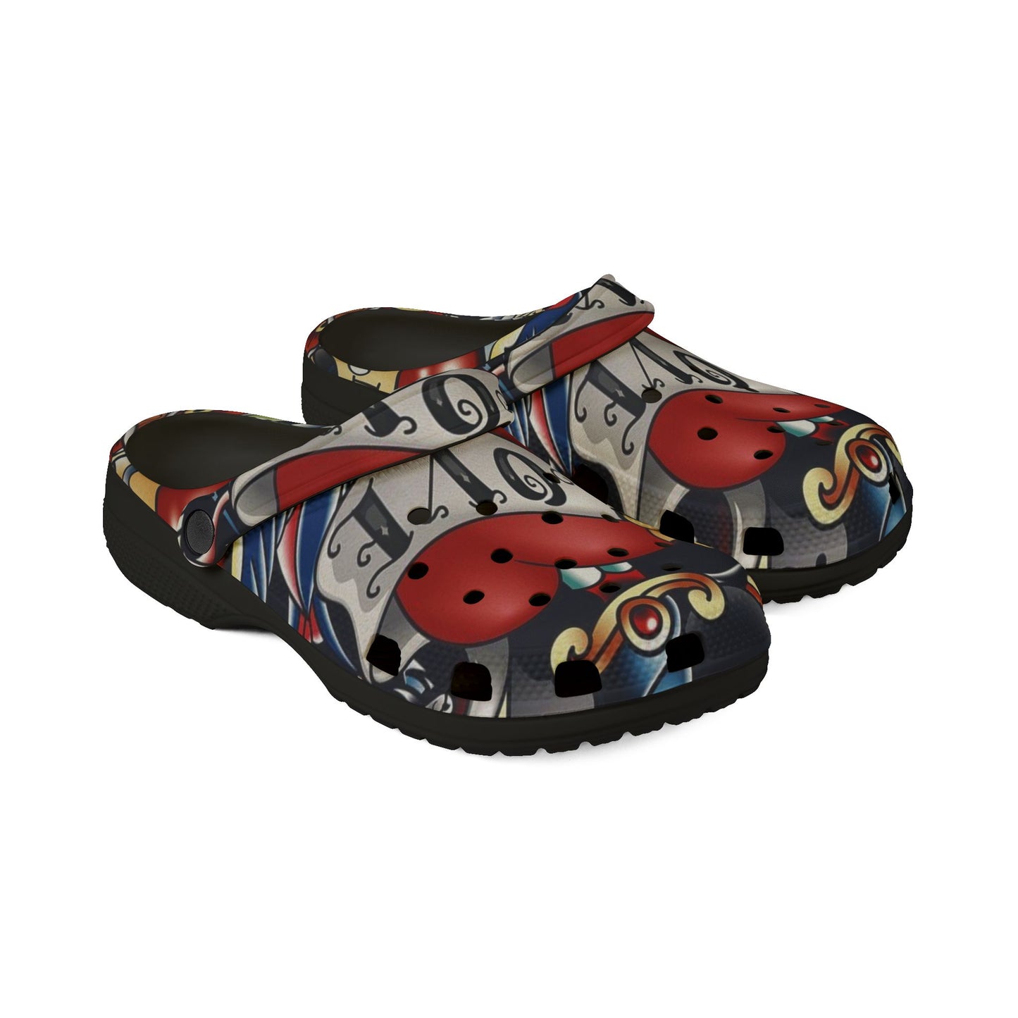 Stylish Love Print EVA Foam Shoes - Comfortable & Fun Footwear for All Occasions