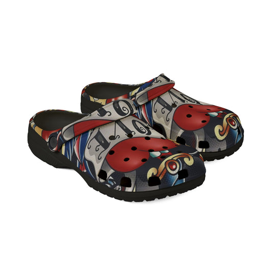 Stylish Love Print EVA Foam Shoes - Comfortable & Fun Footwear for All Occasions