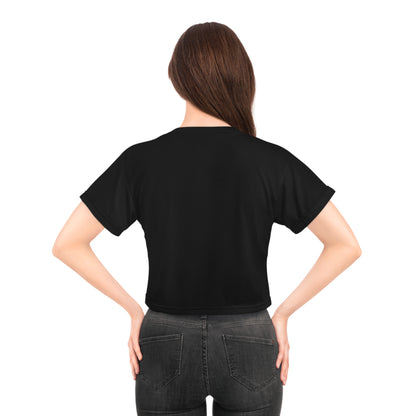Strawberry Fields Crop Tee - Vintage Style Graphic T-Shirt for Summer Vibes