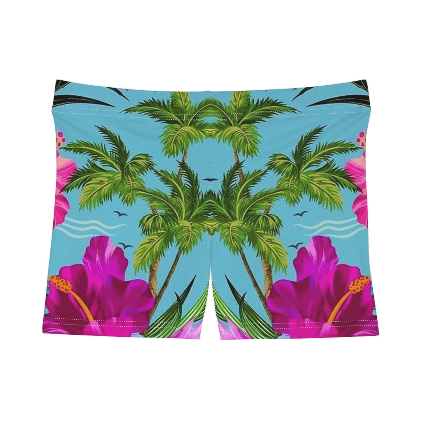 Tropical Floral Print Women's Shorts