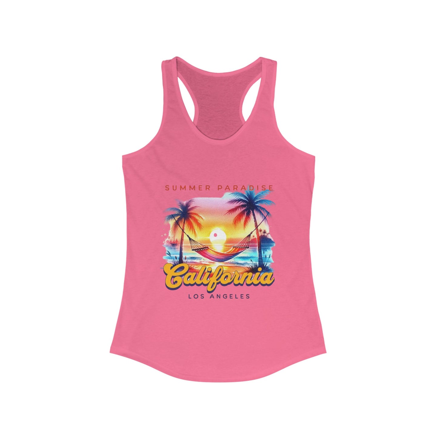 California Summer Paradise Racerback Tank