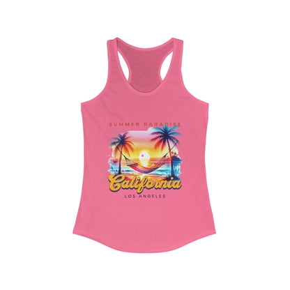 California Summer Paradise Racerback Tank