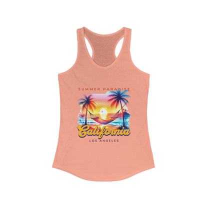 California Summer Paradise Racerback Tank