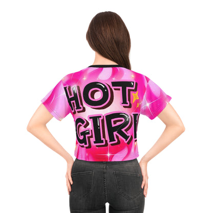Hot Girl Pink Crop Tee - Trendy Fashion, Summer Outfits, Streetwear Style, Cute Casual Wear, Gift for Her