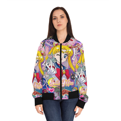 Sailor Moon Collage Bomber Jacket