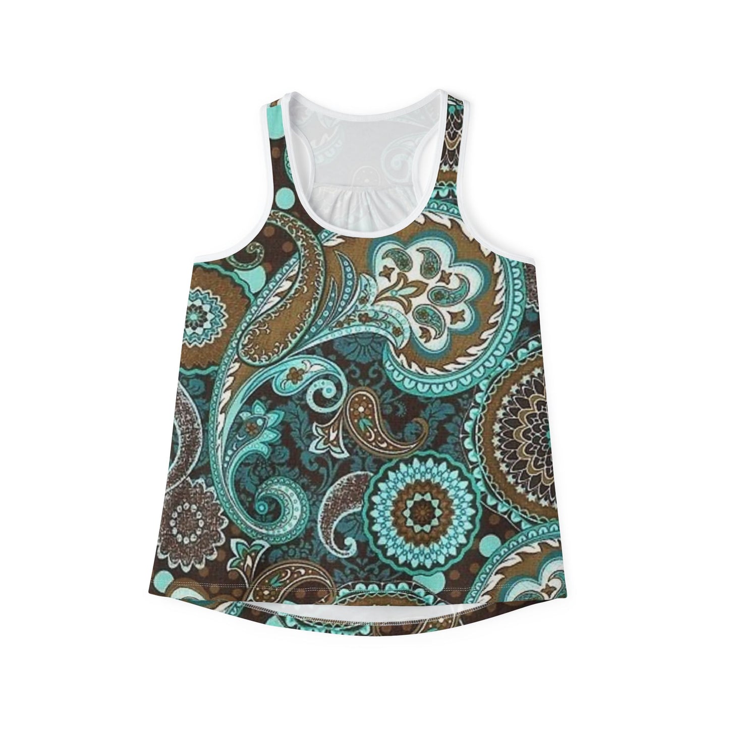 Bohemian Floral Women's Tank Top - Perfect for Summer and Casual Wear