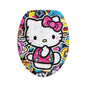 Hello Kitty Pop Art Bath Mat Set — 3-Piece Cute Cartoon Bathroom Rug Set
