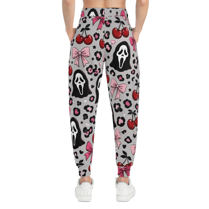 Scream Mask Cherry Leopard Joggers