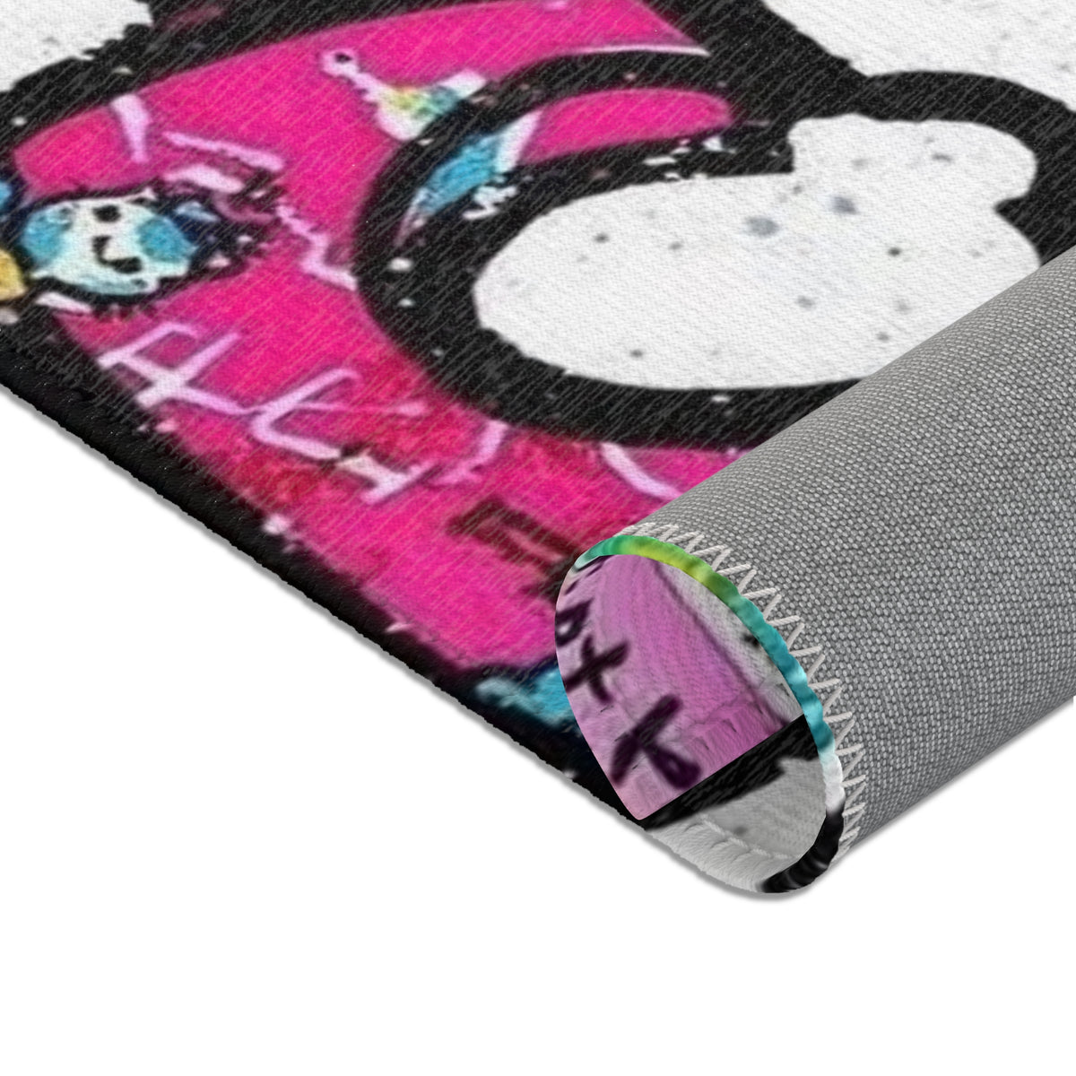 Hello Kitty Pop Art Area Rug – Colorful Cartoon Kids Room Decor