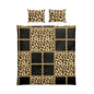 Leopard Chain Patchwork Cotton Bed Set — Animal Print Duvet Cover & Pillowcases