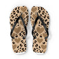 Leopard Print Heart Flip Flops – Trendy Summer Sandals for Beach and Casual Wear