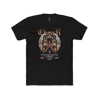 Angel Prayer Graphic Tee — Gothic Winged Warrior T-Shirt