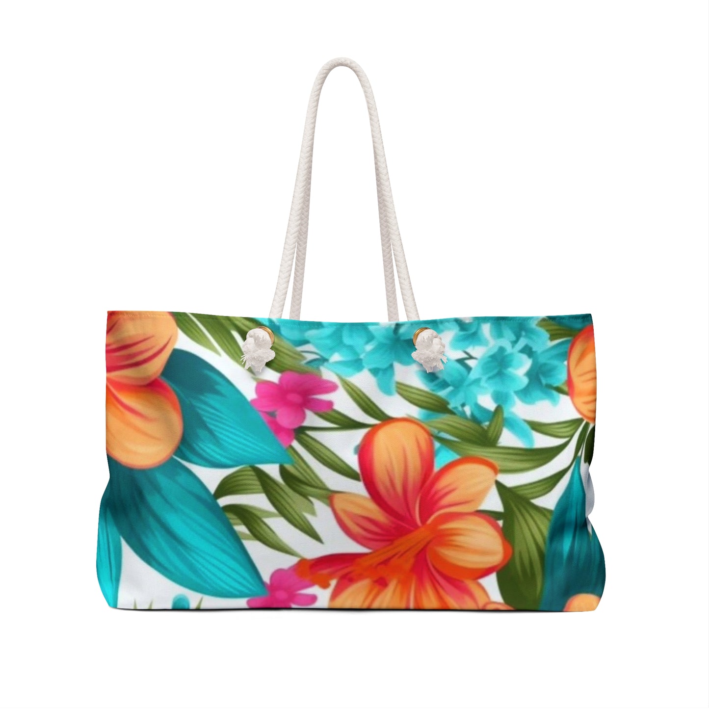 Weekender-Tasche mit tropischem Blumenmuster – perfekt für Urlaub und Kurztrips