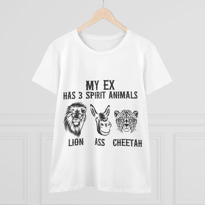 Funny Spirit Animal Tee for Women, Casual Wear, Gift for Friends, Humorous Shirt, Birthday Present, Novelty Clothing