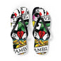 Love is a Gamble Flip Flops – Fun Summer Footwear with Playing Card Design