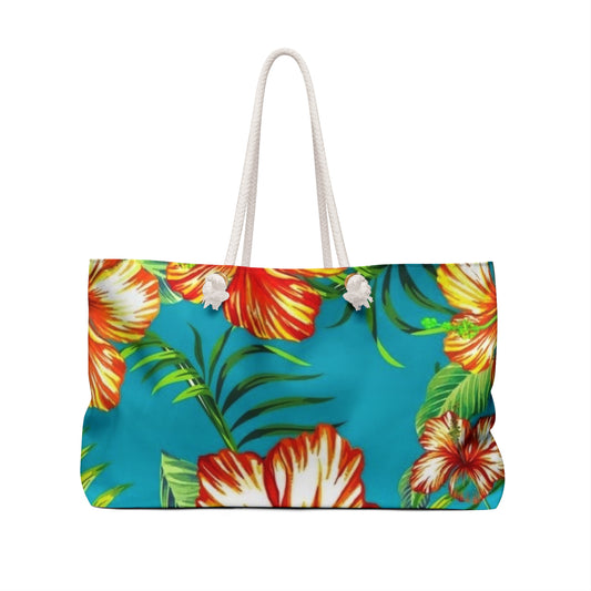 Tropical Floral Vacay Tote Bag - Perfect for Travel & Beach Getaways