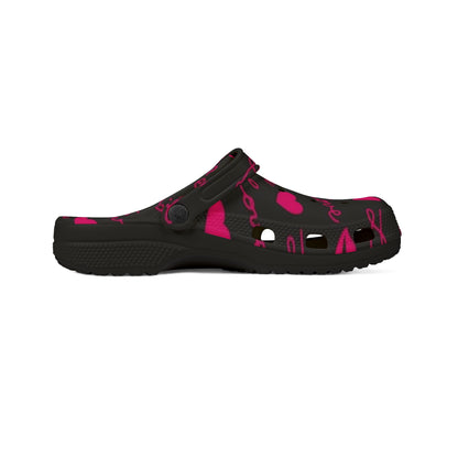 Love Lips and HeartyPrint EVA Foam Clogs - Fun and Comfortable Footwear for Every Occasion
