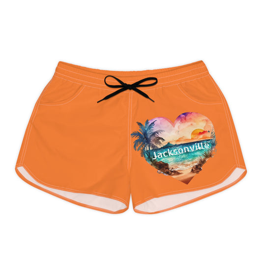Women's Casual Beach Shorts- Jacksonville/Orange