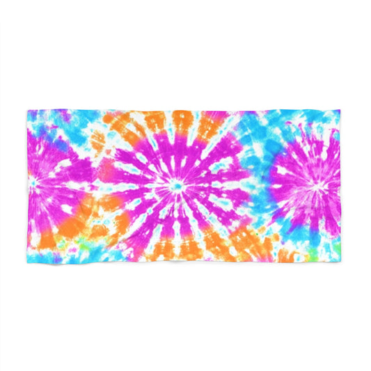 Lebendiges Batik-Strandtuch – perfekt für Sommerspaß!