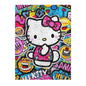 Hello Kitty Pop Art Area Rug – Colorful Cartoon Kids Room Decor