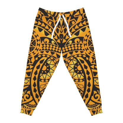 Tribal Print Athletic Joggers, Cozy Workout Pants, Bohemian Lounge Wear, Yoga Joggers, Unique Activewear