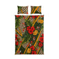 Tropical Hibiscus Cotton Bed Set — Floral Palm Duvet Cover & Pillowcases