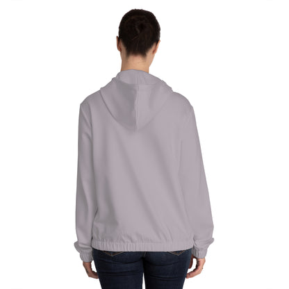 Breast Cancer Awareness Zip Hoodie — "Fight Hope Cure" Pink Ribbon Design