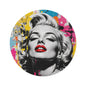 Pop Art Marilyn Round Rug — Retro Glam Decorative Floor Mat