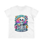 Funny Trauma Skeleton Tee – Women's Midweight Cotton Shirt, Casual Tee, Humorous Top, Gift for Friends, Birthday Gift, Quirky Apparel