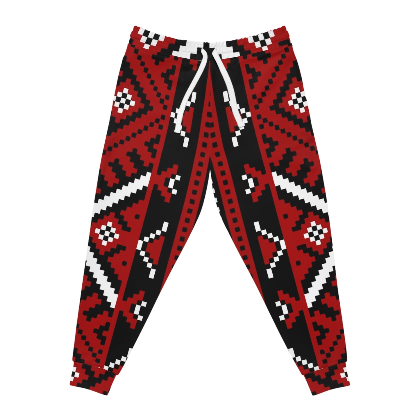 Aztec Red Pattern Joggers