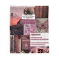 Velveteen Plush Blanket — Pink Vintage Butterfly Collage with Psalm 37:4-5