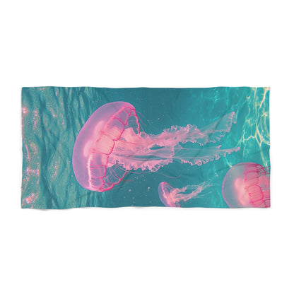 Vibrant Jellyfish Beach Towel - Perfect for Summer Fun & Coastal Getaways