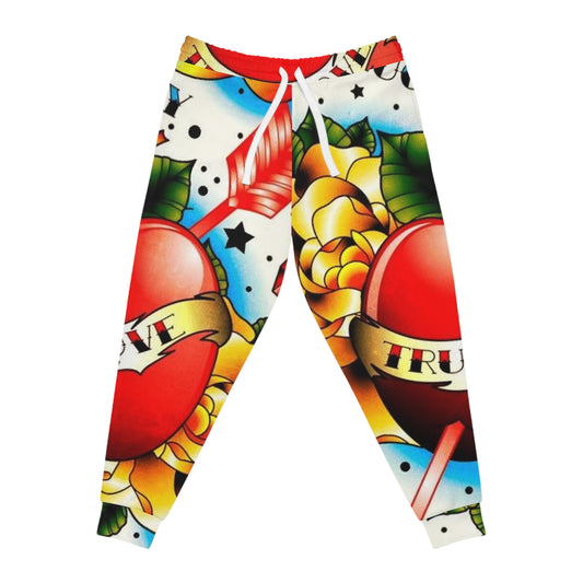Colorful Tattoo-Inspired Athletic Joggers for Fun Fitness Vibes | Love & Truth Design, Sporty Loungewear, Gift for Athletes, Unique [...]