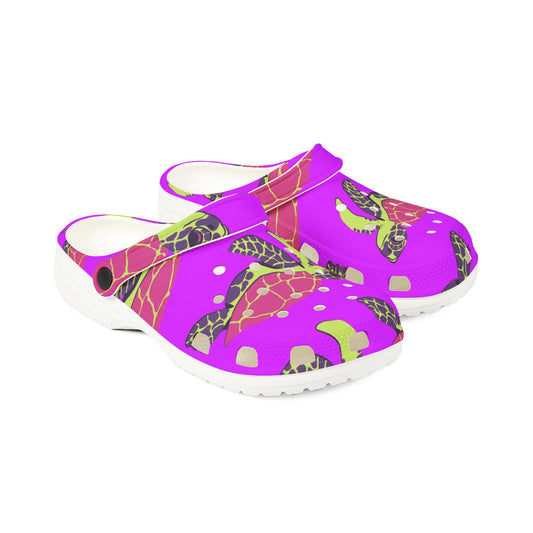 Colorful Turtle EVA Foam Shoes - Fun, Lightweight Garden and Beach Footwear