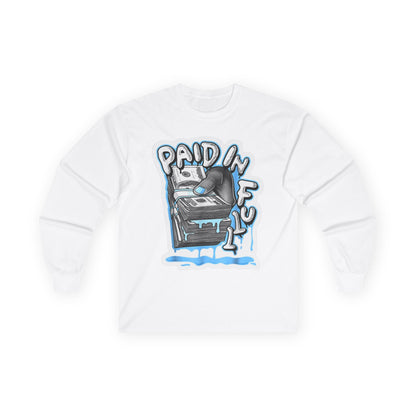Paid in Full Long Sleeve Tee,  Cotton Shirt, Trendy Graphic Tee, Perfect Gift for Music Lovers, Casual Wear, Comfortable Fashion