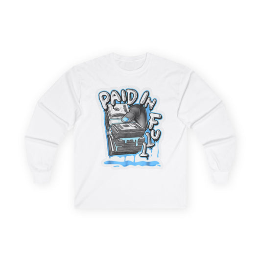 Paid in Full Long Sleeve Tee,  Cotton Shirt, Trendy Graphic Tee, Perfect Gift for Music Lovers, Casual Wear, Comfortable Fashion