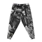 Chicano Street Art Joggers — Black & White Lowrider Tattoo AOP Athletic Pants