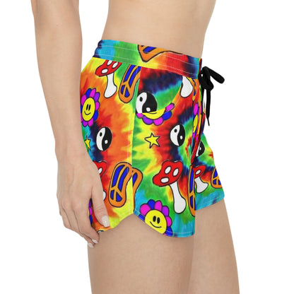 Psychedelic Mellow Mushroom Women's Summer Shorts